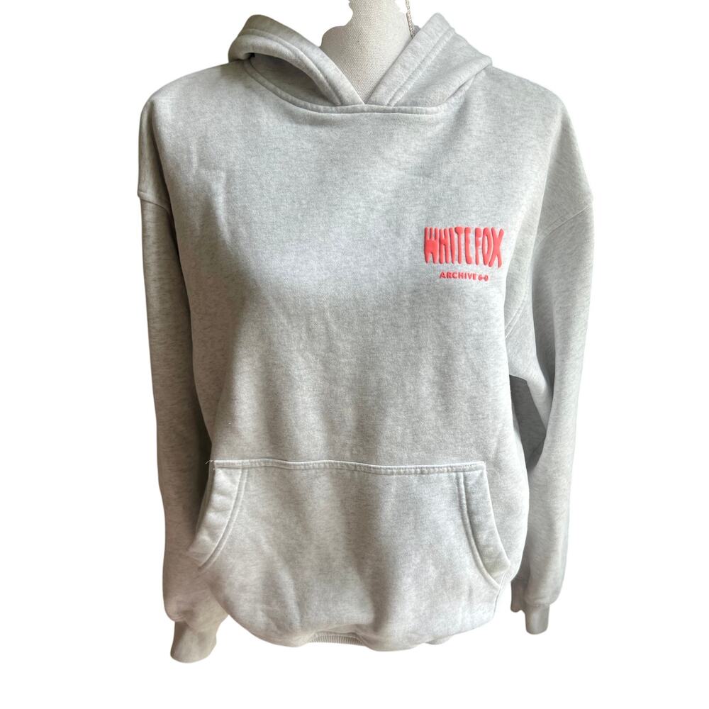 White Fox Archive 6-0 gray oversized hoodie size XS*